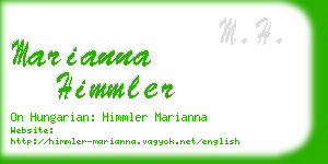 marianna himmler business card